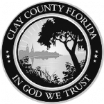 Clay County Seal blackandwhitepng